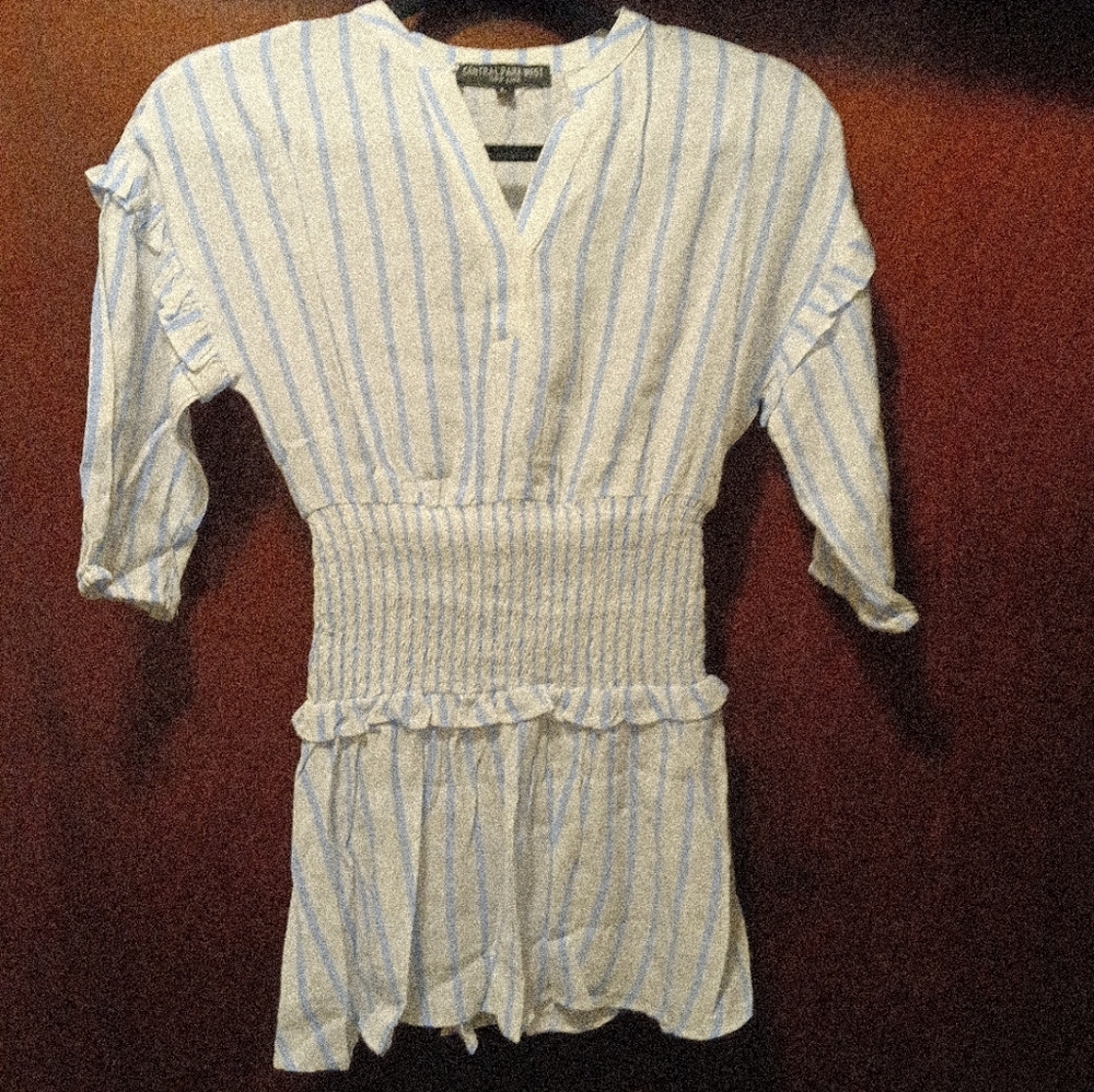 Central Park West NWOT Women's Rouched Waist Tunic Size Large